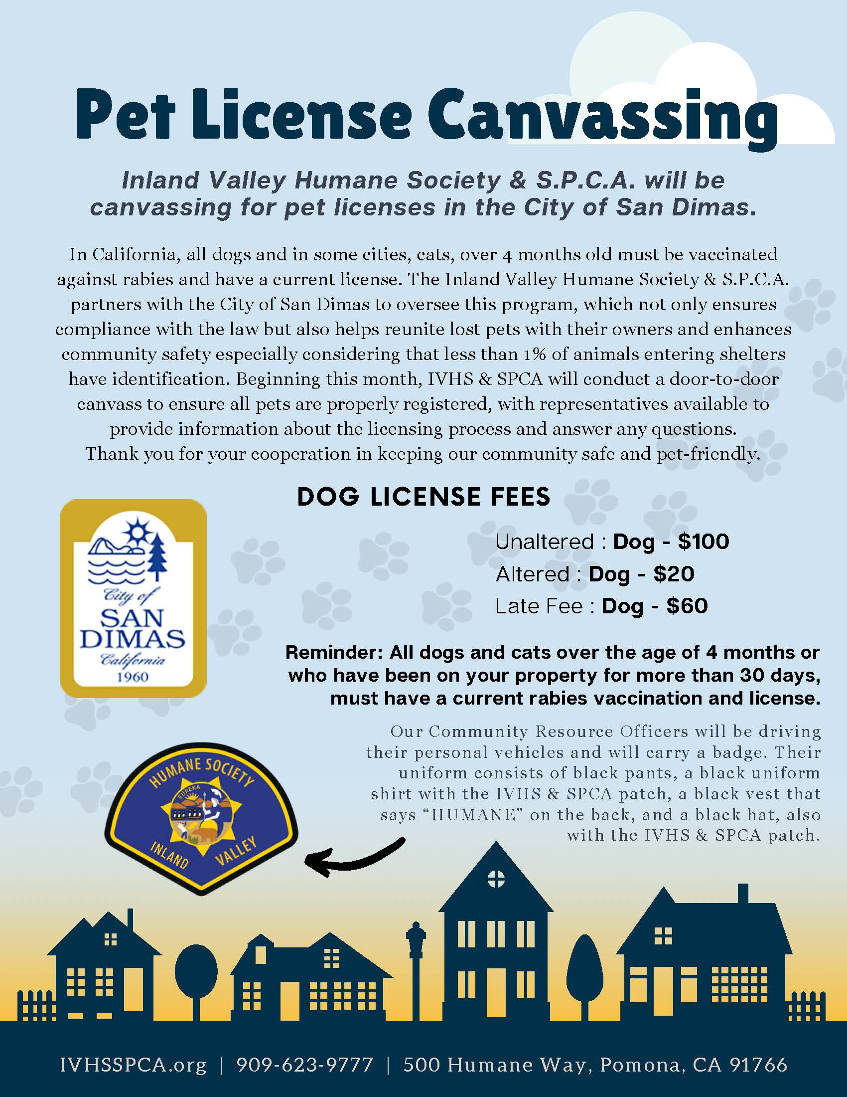IVHS Pet License Canvassing