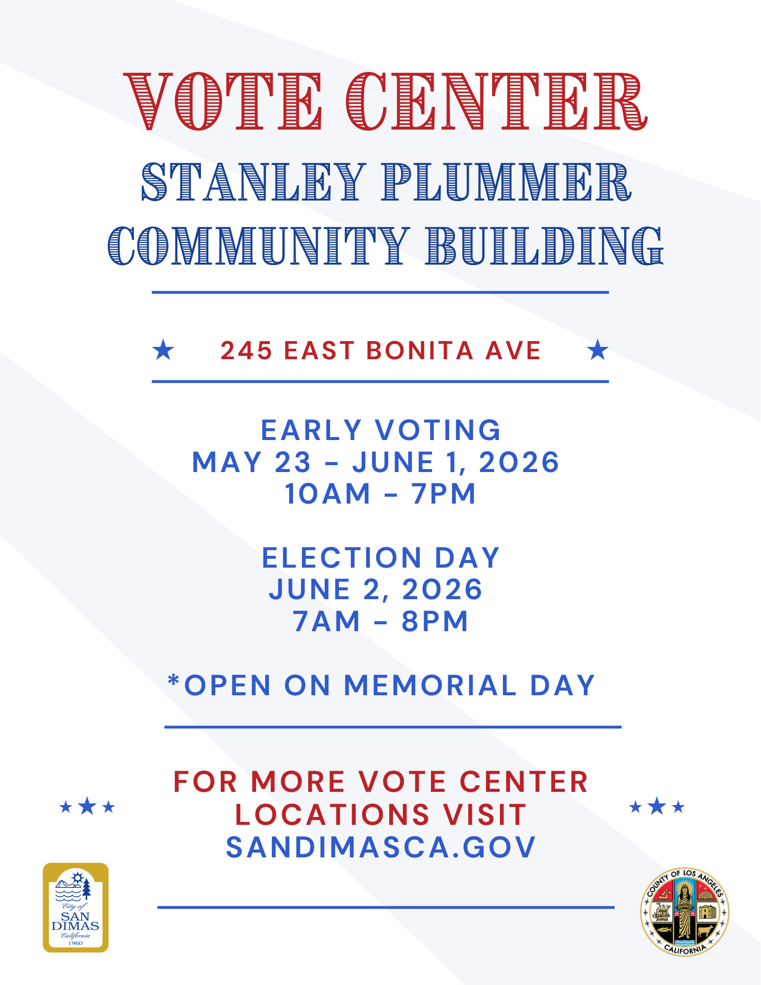 Vote Center Flyer  June 2026